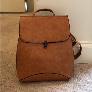 Leather Convertible Backpack